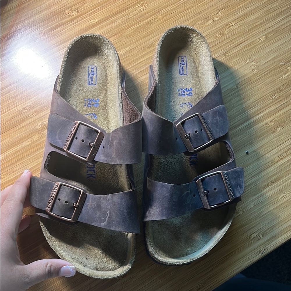 Birkenstock Brown Leather Sandals